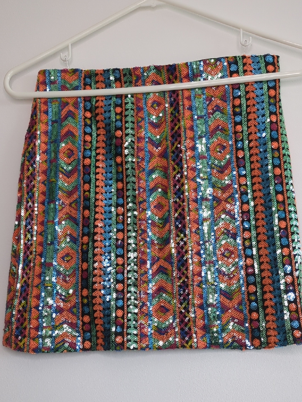 Francesca's | Sequin Skirt Pull On Stretch Smooth Waist | M - Picture 4 of 7